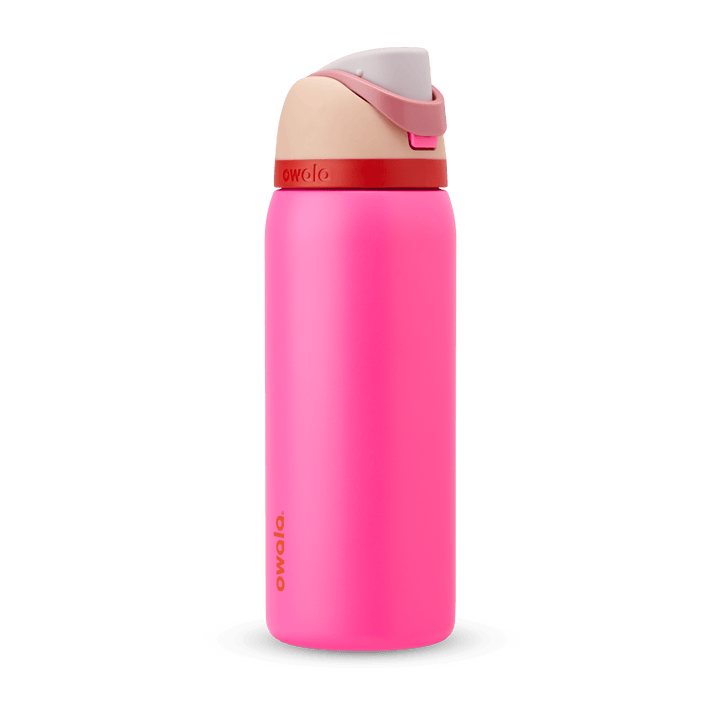 Garrafa Owala Freesip Térmica 946ml | Inox | Pink Can You See Me?