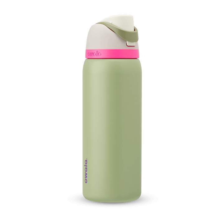 Garrafa Owala Freesip Térmica 710ml | Inox | Green Neo Sage